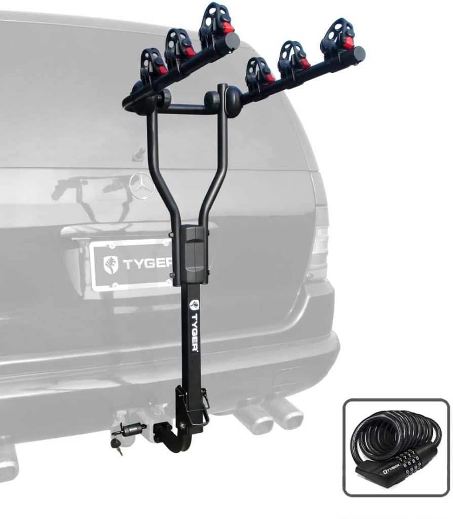 Tyger Auto TGRK3B101SBike Hitch Mount Bicycle Carrier Rack