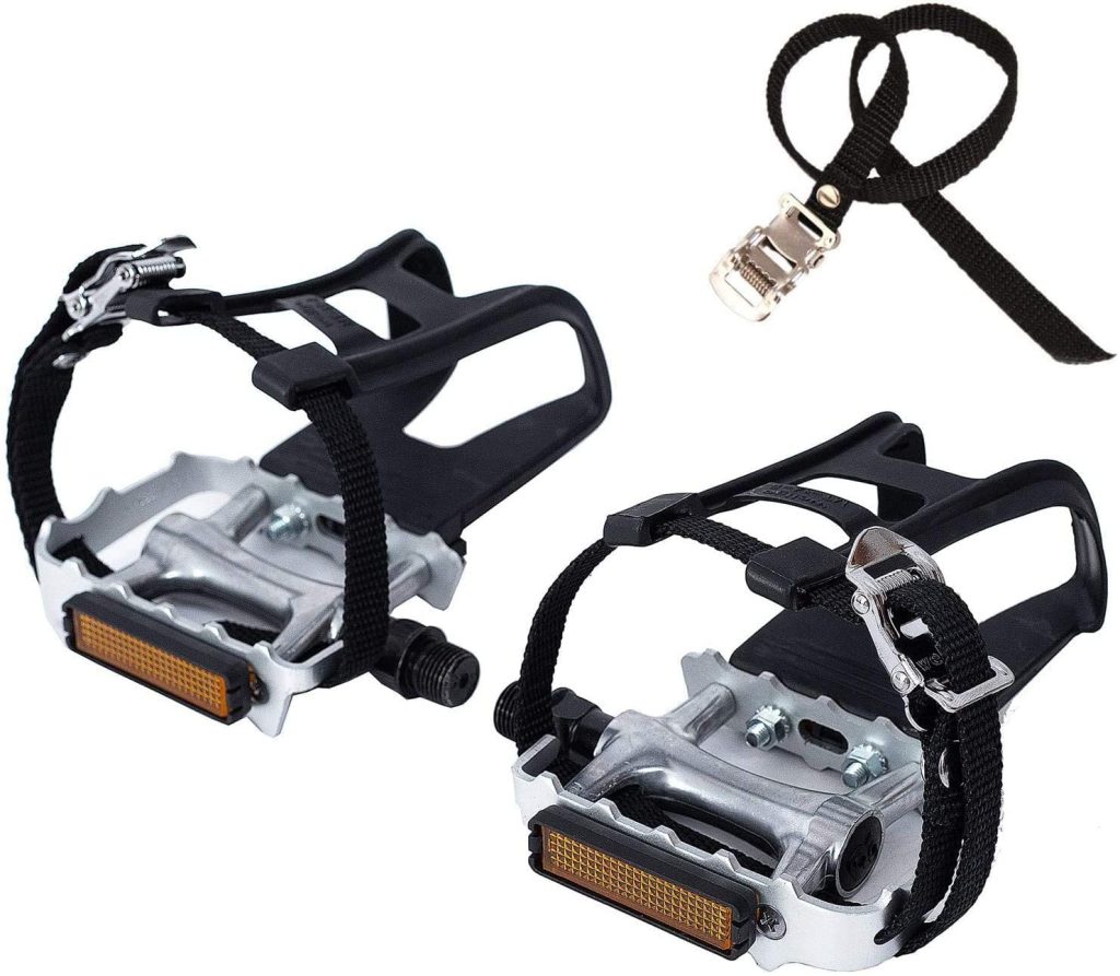 Newsty Bike Pedal Toe Clips for Outdoor and Indoor Cycling