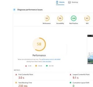 Slow Website Speed and Poor Technical Performance
