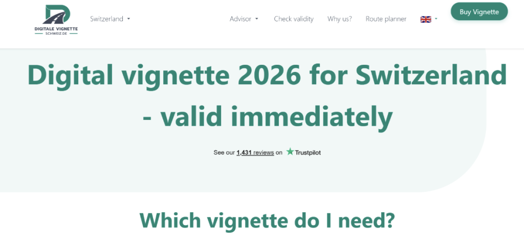 Digitale-Vignette-Schweiz.de